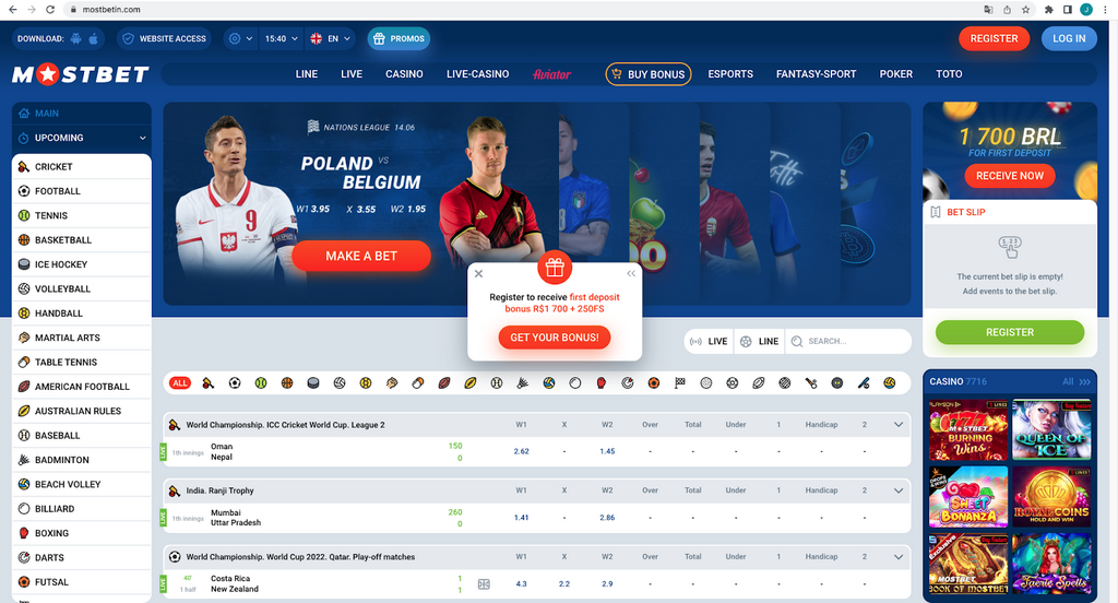 MostBet - India Evaluation: Betting, Gambling establishment & Even more